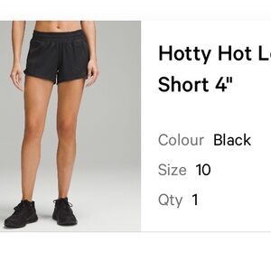 Lululemon Hotty Hot 4 inch Shorts